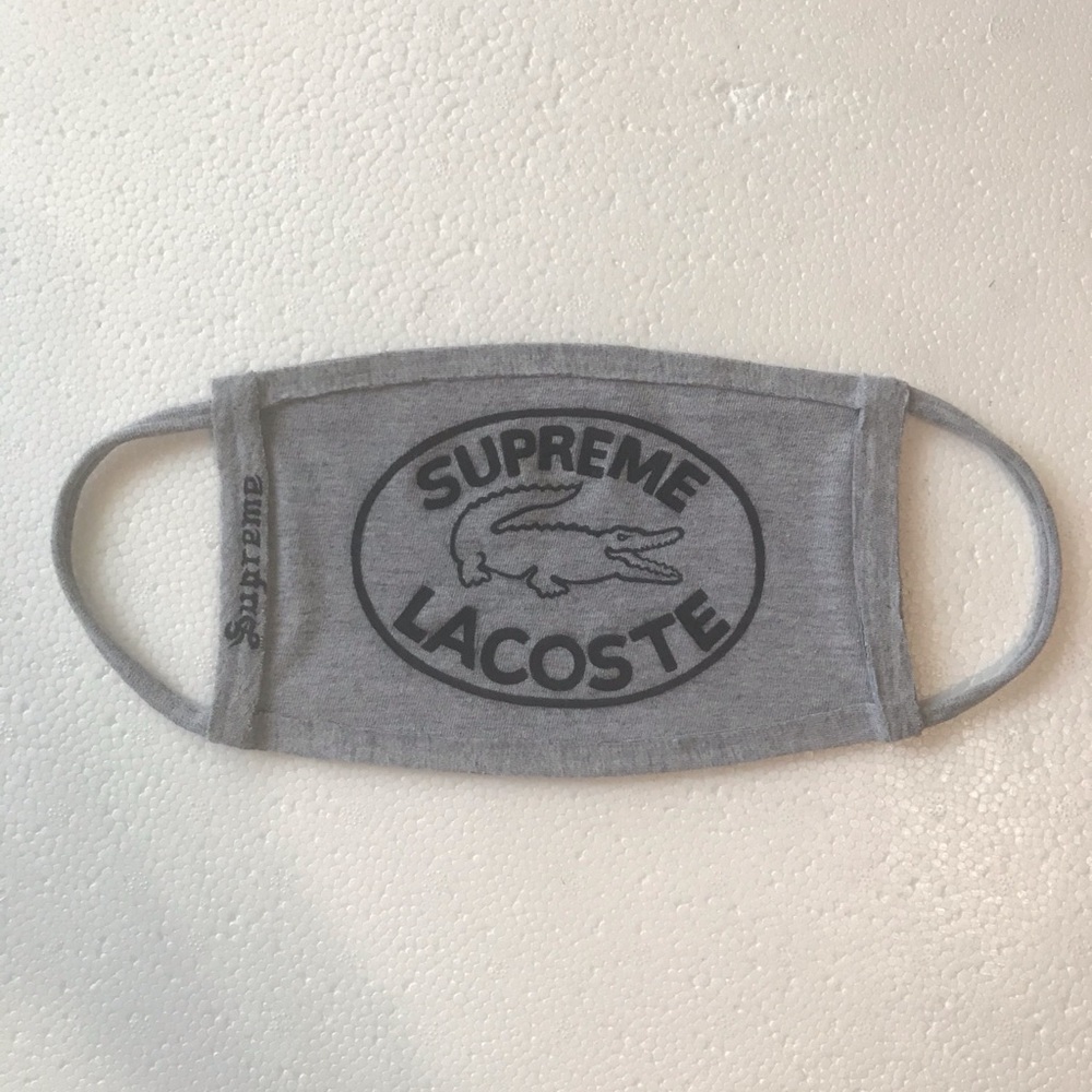 Supreme x Lacoste custom face mask